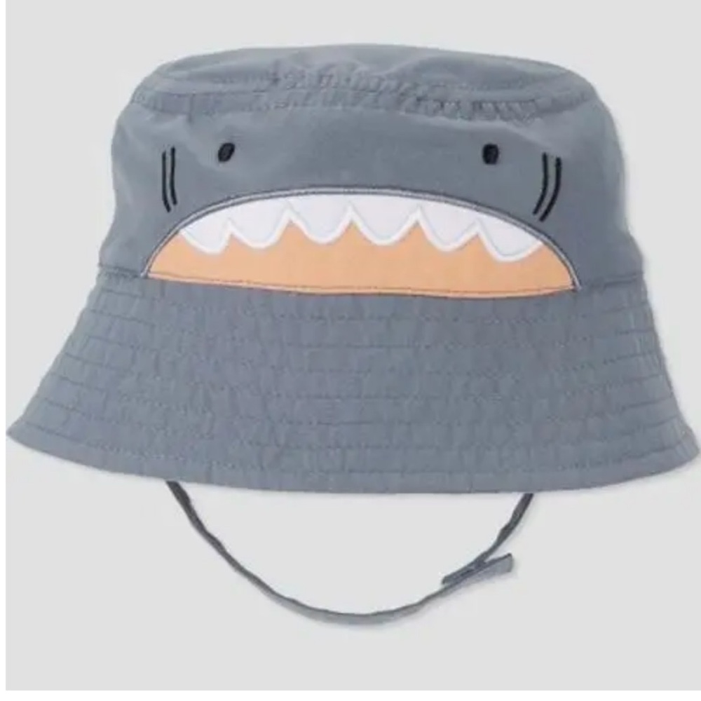 Carters Just One You Gray Summer Bucket Hat Size 12-18 Months Boys Hat